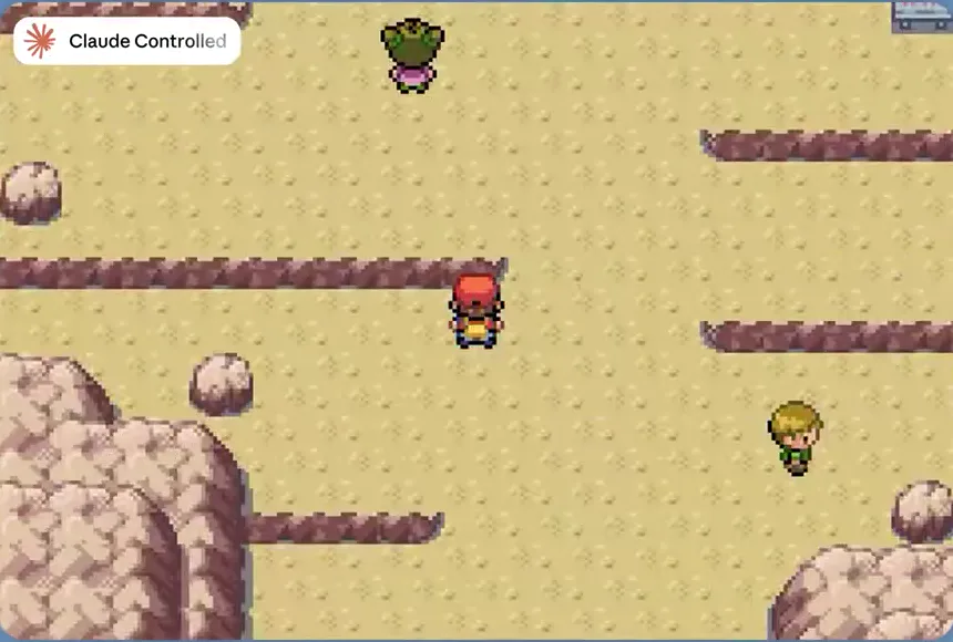 The player character navigating a mountain route