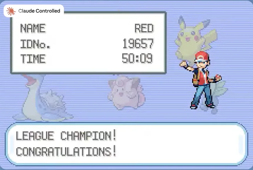 League Champion screen showing in-game time 50:09